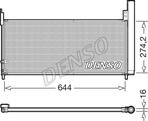 Denso DCN50116 — Skraplacz, klimatyzacja