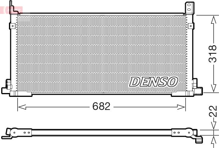 Denso DCN50135 — Skraplacz, klimatyzacja