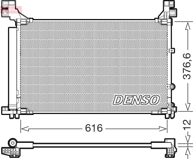 Denso DCN50133 — Skraplacz, klimatyzacja