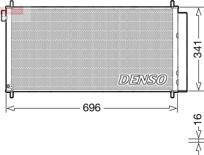 Denso DCN50121 — Skraplacz, klimatyzacja