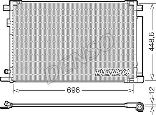 Denso DCN50128 — Skraplacz, klimatyzacja