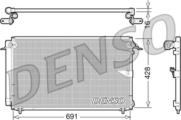 Denso DCN51008 — Skraplacz, klimatyzacja