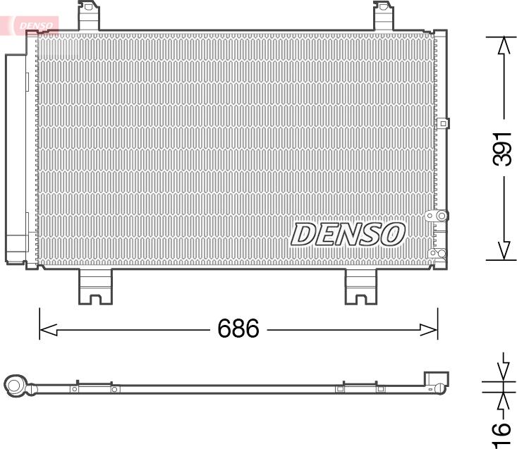 Denso DCN51013 - Skraplacz klimatyzacji