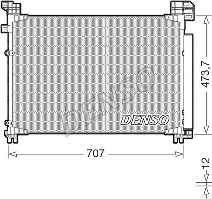 Denso DCN51020 - Skraplacz klimatyzacji