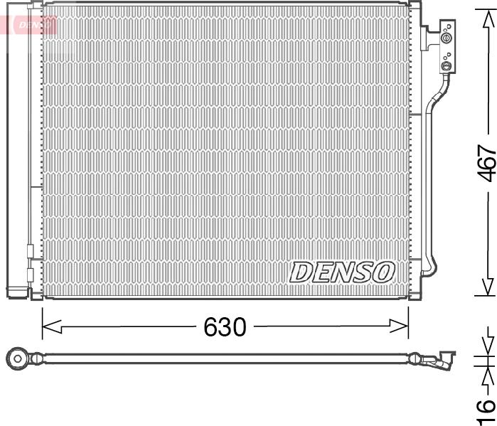 Denso DCN05031 — Skraplacz, klimatyzacja