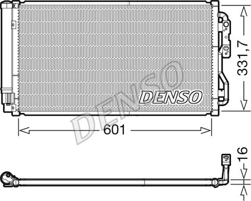 Denso DCN05033 — Skraplacz, klimatyzacja