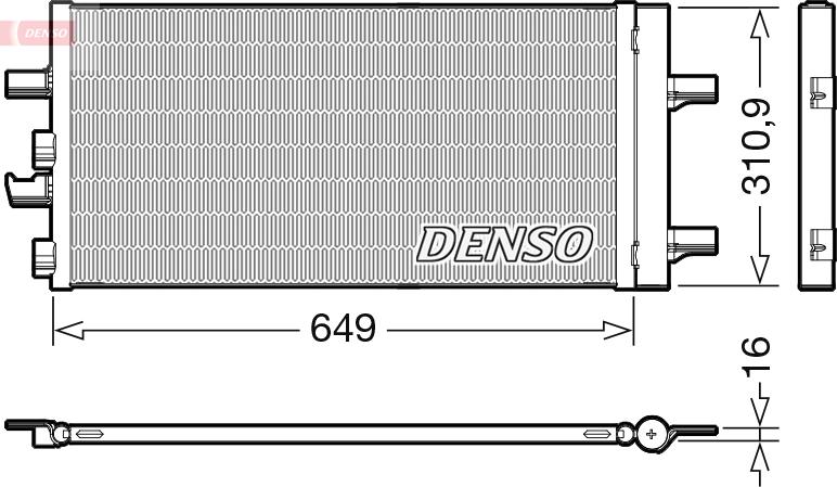 Denso DCN05104 - Skraplacz klimatyzacji