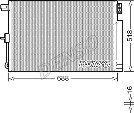 Denso DCN06019 — Skraplacz, klimatyzacja
