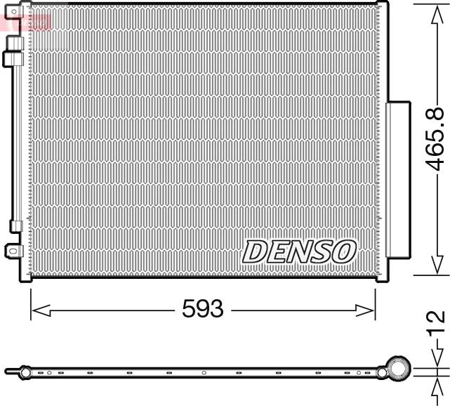 Denso DCN01025 - Skraplacz klimatyzacji