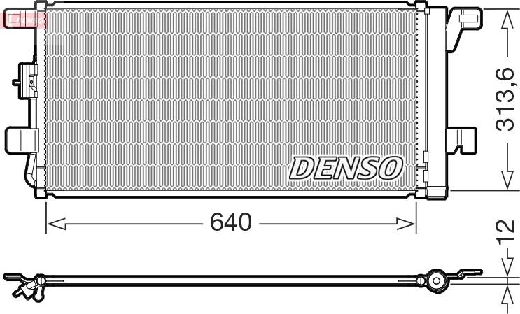 Denso DCN02049 — Skraplacz, klimatyzacja
