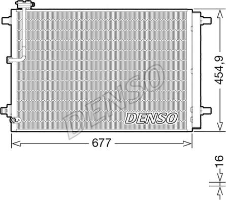 Denso DCN02046 - Skraplacz klimatyzacji