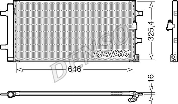 Denso DCN02041 — Skraplacz, klimatyzacja
