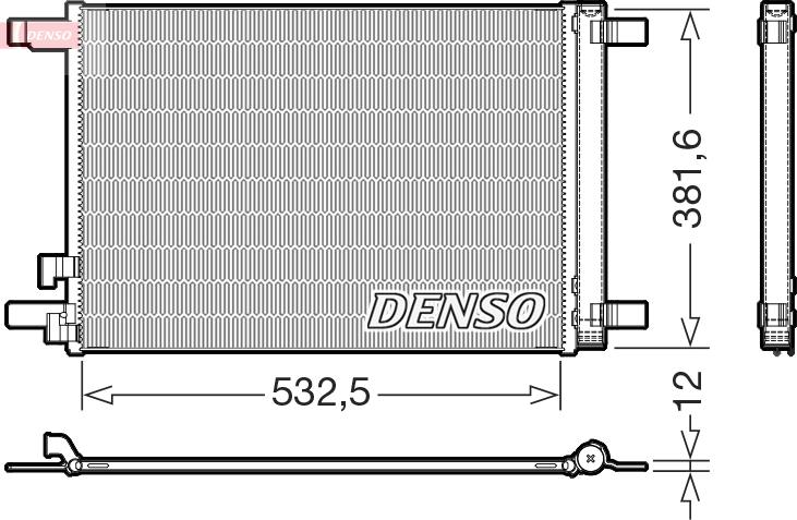Denso DCN02048 — Skraplacz, klimatyzacja