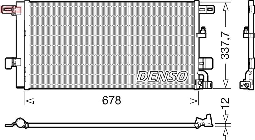 Denso DCN02001 — Skraplacz, klimatyzacja