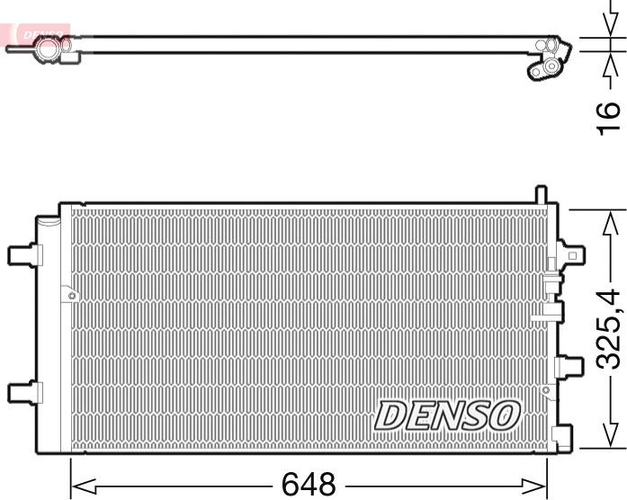 Denso DCN02002 — Skraplacz, klimatyzacja