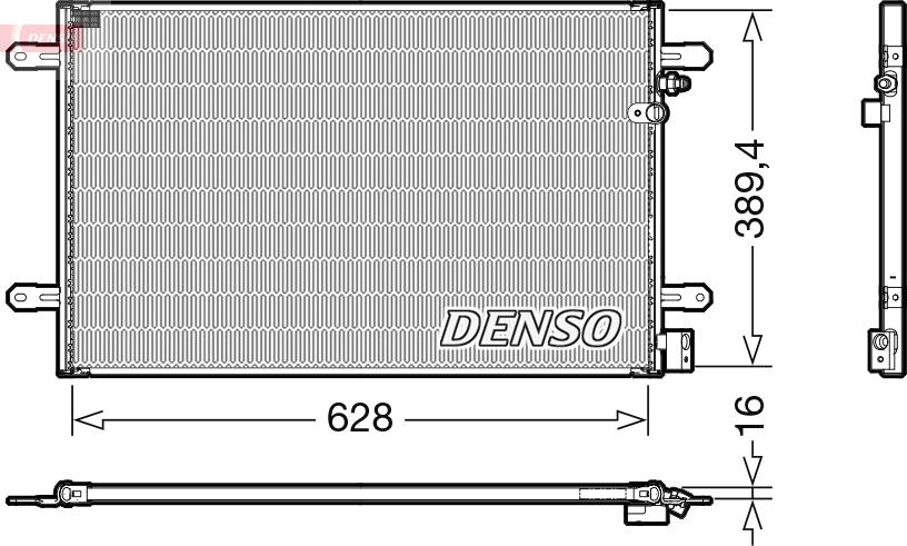 Denso DCN02037 — Skraplacz, klimatyzacja