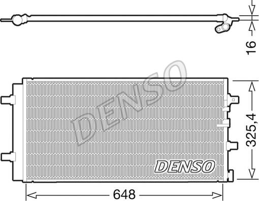 Denso DCN02021 - Skraplacz, klimatyzacja