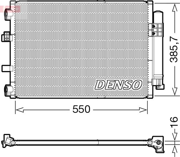Denso DCN10043 — Skraplacz, klimatyzacja