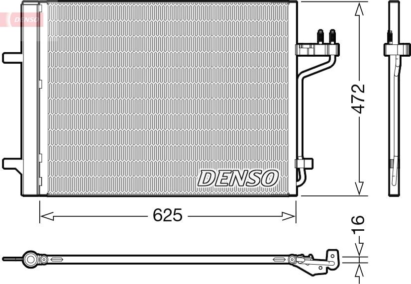 Denso DCN10047 — Skraplacz, klimatyzacja