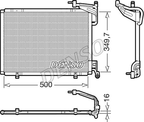 Denso DCN10054 - Skraplacz klimatyzacji