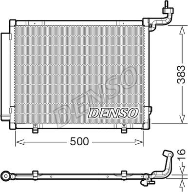 Denso DCN10057 - Skraplacz klimatyzacji