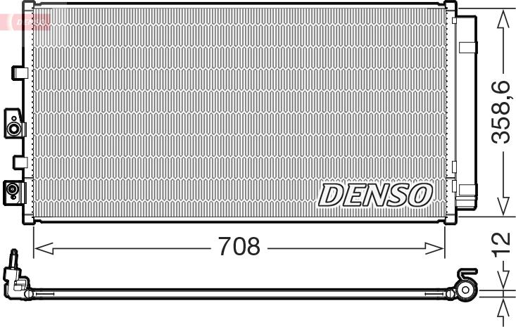 Denso DCN10061 - Skraplacz klimatyzacji