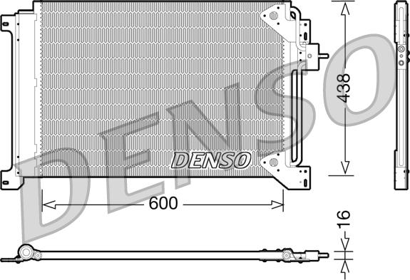 Denso DCN12004 — Skraplacz, klimatyzacja