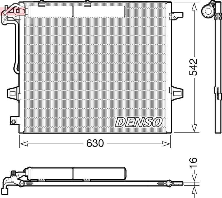 Denso DCN17057 — Skraplacz, klimatyzacja