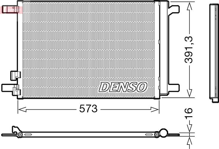 Denso DCN32066 — Skraplacz, klimatyzacja