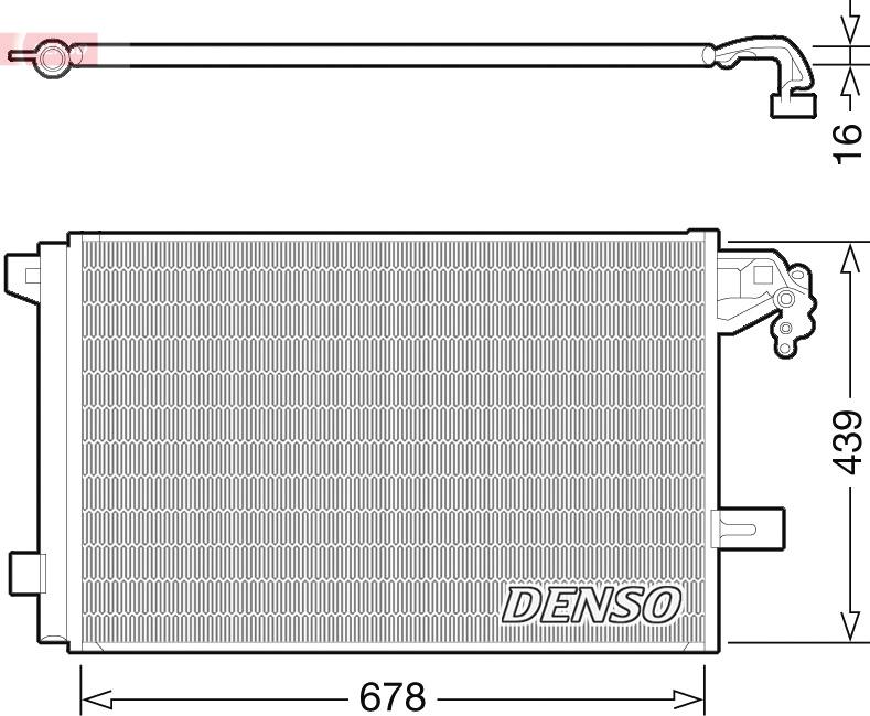 Denso DCN32063 — Skraplacz, klimatyzacja