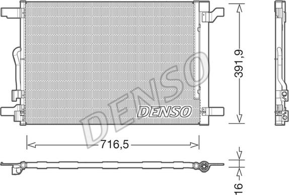 Denso DCN32024 - Skraplacz klimatyzacji