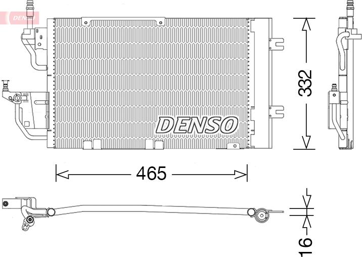 Denso DCN20037 - Skraplacz klimatyzacji