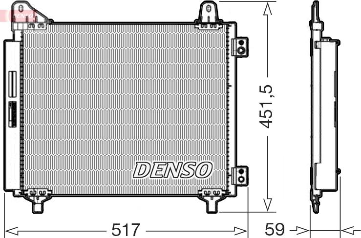 Denso DCN21035 — Skraplacz, klimatyzacja