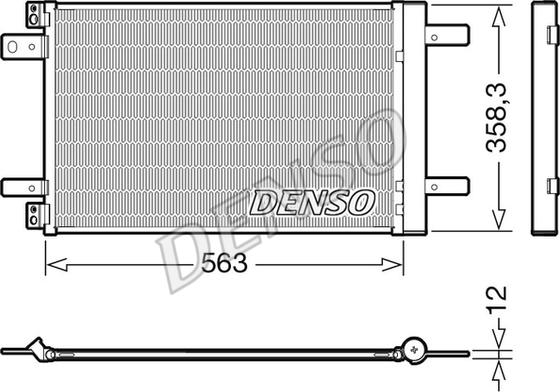 Denso DCN21032 — Skraplacz, klimatyzacja