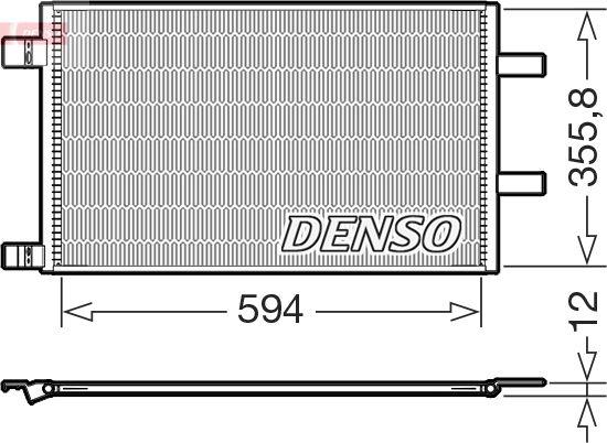 Denso DCN23043 — Skraplacz, klimatyzacja