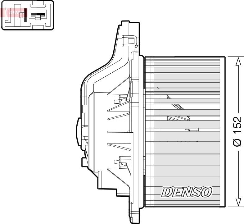 Denso DEA41015 — Wentylator wewnętrzny