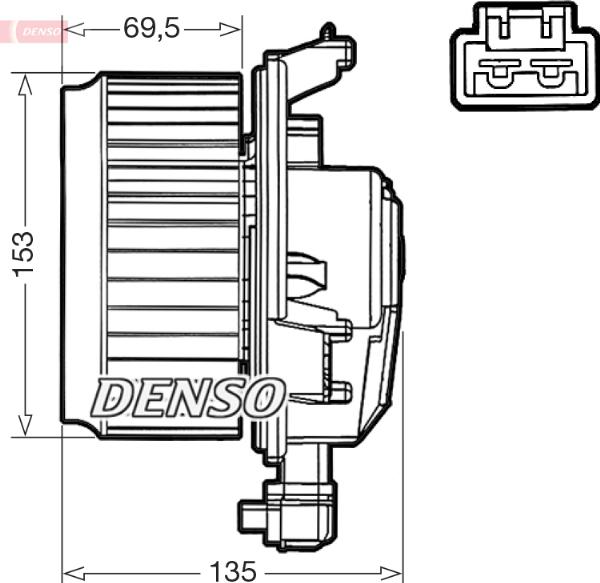 Denso DEA50000 — Wentylator wewnętrzny