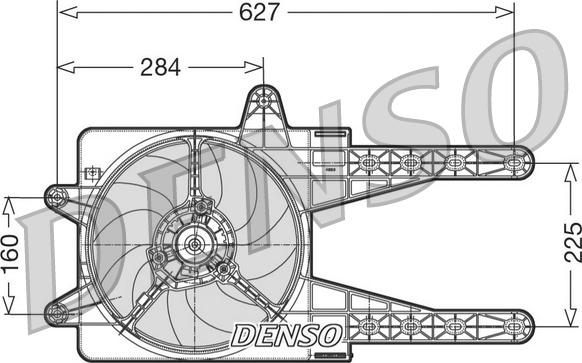 Denso DER09013 - Wentylator chłodnicy