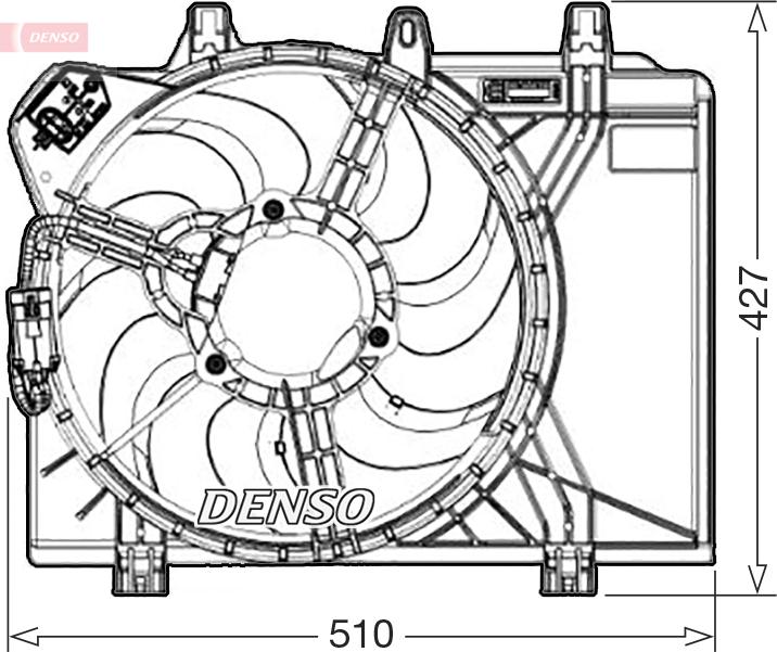 Denso DER09312 - Wentylator chłodnicy
