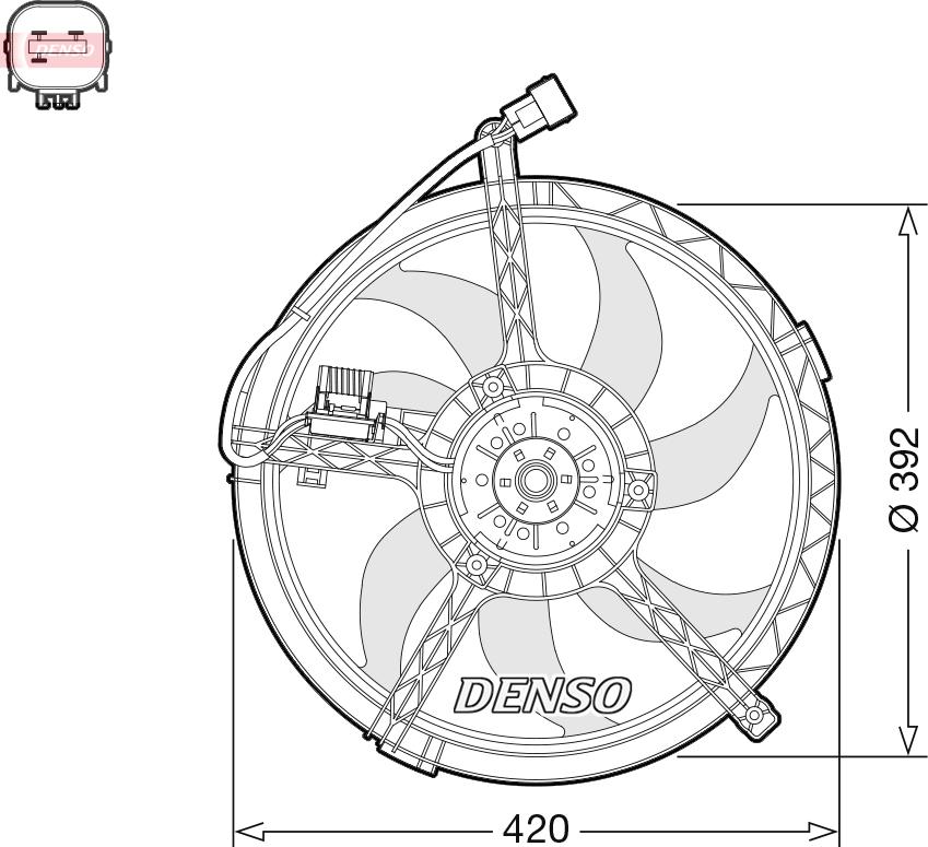 Denso DER05009 - Wentylator chłodnicy