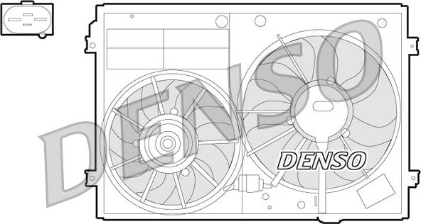 Denso DER32012 — Wentylator, chłodzenie silnika