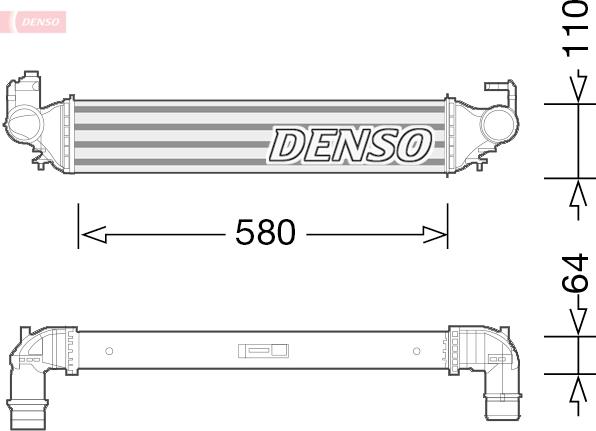 Denso DIT09117 — Chłodnica powietrza doładowującego