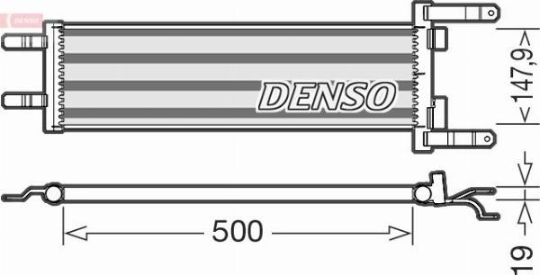 Denso DRL01003 — Chłodnica oleju, olej silnikowy