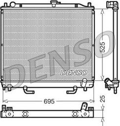 Denso DRM45015 — Chłodnica, układ chłodzenia silnika