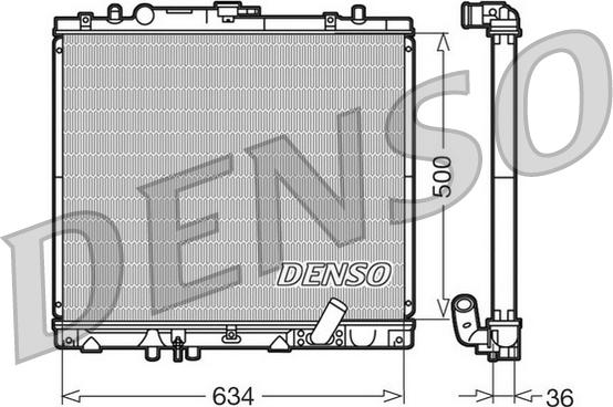 Denso DRM45020 — Chłodnica, układ chłodzenia silnika