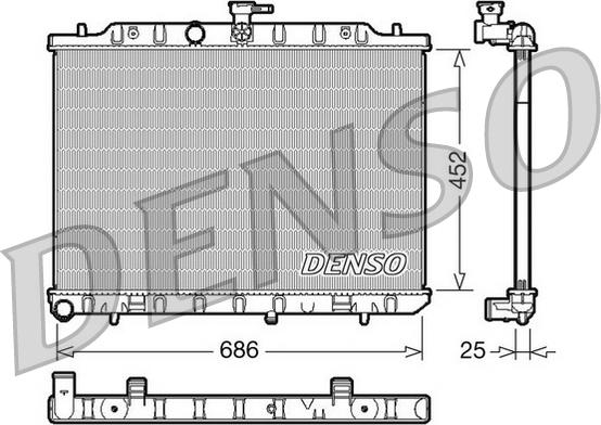 Denso DRM46007 - Chłodnica silnika
