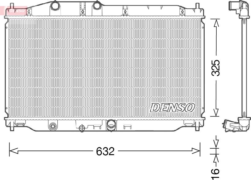 Denso DRM40043 — Chłodnica, układ chłodzenia silnika