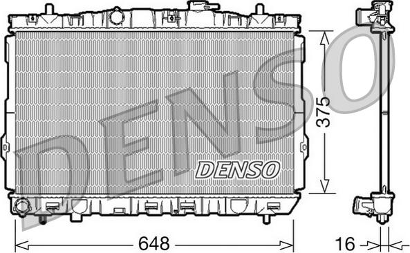 Denso DRM41001 — Chłodnica, układ chłodzenia silnika