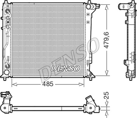 Denso DRM41030 — Chłodnica, układ chłodzenia silnika