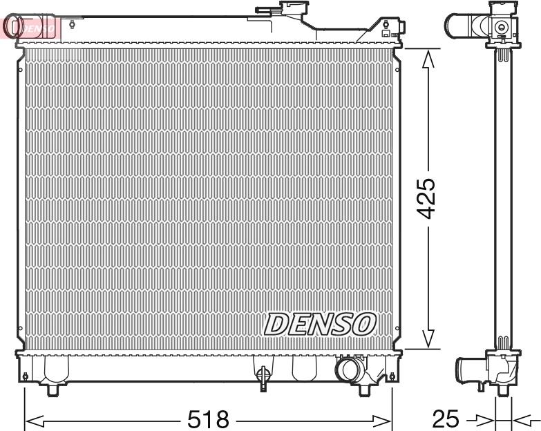 Denso DRM47037 — Chłodnica, układ chłodzenia silnika